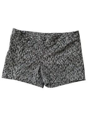 Express Women's Black & White Geoprint Micro Shorts Size 14